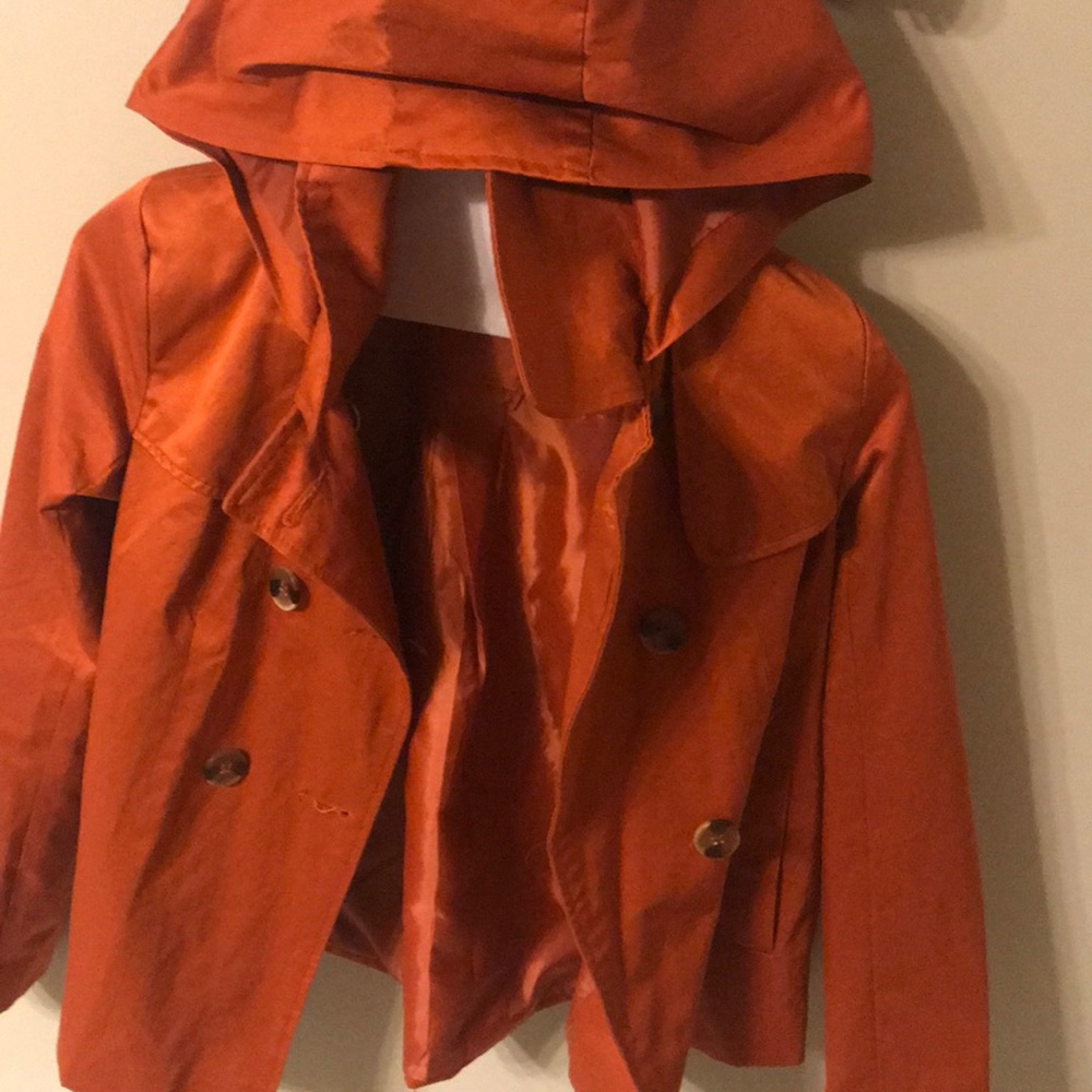 Pumpkin hooded jacket